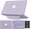 Purple, variant on Case for MacBook Pro 13 inch M2 2024 2023 2022-2016 M1 A2338 A2289 A2251 A2159 A1989 A1706 A1708 Fabric Textured Hard Shell Case with Foldable Kickstand & Keyboard Covers & Logo Cutout