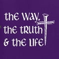 thumbnail image 5 of Wild Bobby The Way, The Truth & The Life Inspirational/Christian Unisex Graphic Hoodie Sweatshirt, Purple, XX-Large, 5 of 5