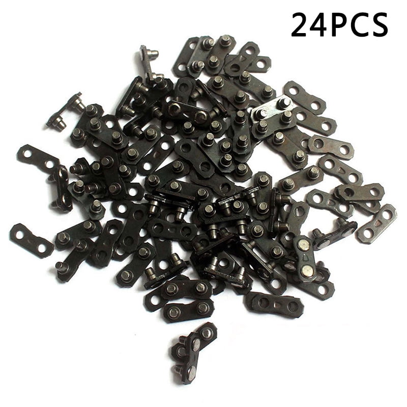 12 Sets Heavy Duty Chainsaw Chain Repair Kits 3/8 LP .050 Inch Links Tie Straps