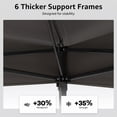 thumbnail image 4 of Nanan Pop-up Gazebo 10.8'x10.8' Outdoor Gazebo Canopy with Mosquito Netting, Patio Tent Backyard Canopy with 2-Tiered Vented Top 3 Adjustable Height, Khaki, 4 of 9