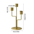 thumbnail image 2 of Eoozwa Candlestick Holders Taper Candle Holder Metal Candle Holders for Table Centerpiece,Candle Stands for Table Decor, Wedding Dinning Anniversary Christmas Home Decor, 2 of 6