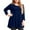 Navy Blue-8033, variant on LARACE 3/4 Sleeve Shirts for Women Plus Size Tunic Dressy Top Loose Fit Flare T-Shirt Pink 2X