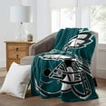 thumbnail image 5 of NORTHWEST NFL Philadelphia Eagles Raschel Throw Blanket, 60" x 80", Slant, 5 of 5