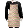 thumbnail image 1 of Floral Kids Apron, Coming of the Spring Themed Vibrant Colorful Plant Pattern Romantic Bouquet Design, Boys Girls Apron Bib with Adjustable Ties for Cooking Baking Painting, Multicolor, by Ambesonne, 1 of 2