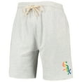 thumbnail image 2 of Men's Concepts Sport Oatmeal Chicago White Sox Mainstream Logo Terry Tri-Blend Shorts, 2 of 3