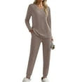 thumbnail image 3 of Fantaslook Womens Pajamas Sets Long Sleeve Shirts and Jogger Pants With Pockets Two Piece Lounge Sets Fall Oufits, 3 of 9