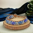 thumbnail image 2 of MGR! My Gems Rock Gemstones Single Wrap Blue Medical ID Bracelet, 2 of 3