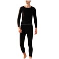 thumbnail image 2 of Fewfanhot Men Solid Graphene Wool Blend Thermal Set Long Sleeves for Advanced Insulation in Winter Snowy Cold Weather, 2 of 9