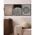 thumbnail image 3 of SHENIFY Vintage Wood Tree Rings Wall Art Farmhouse Rustic Canvas Paintings Living Room Bedroom Decor Nature Artwork 11x14in3pcs Black Framed, 3 of 5