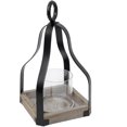 thumbnail image 1 of SwallowLiving Rustic Farmhouse Wood and Metal Candle Lantern Table Decor, 1 of 7