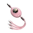 thumbnail image 1 of MesaSe Upgraded 3 in 1 USB Cable  Portable Fast Charging Cable with Type-C/Micro USB/IOS Port Connector Retractable Cable, 1 of 8