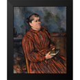 thumbnail image 2 of Cezanne, Paul 12x14 Black Modern Framed Museum Art Print Titled - Portrait of a Woman, 2 of 5