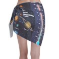 thumbnail image 2 of Disketp Solar System Women Swimsuit Cover Up Short Chiffon Summer Beach Sarong Bikini Wrap Skirt Bathing Suit, 2 of 7