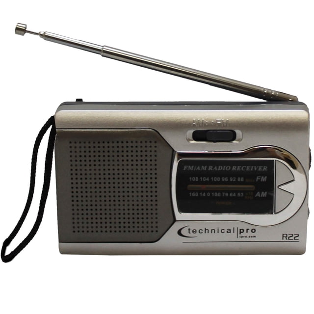 Altavoz portátil Technical Pro AM FM con sintonizador manual