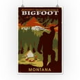 thumbnail image 2 of Montana, Home of Bigfoot, WPA Style (12x18 Wall Art Poster, Room Decor), 2 of 3