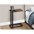 thumbnail image 4 of JERFIT Modern C-Shaped End Table with Metal Frame, Small Accent Table for Living Room, Bedroom, Brown Laminate Top, 4 of 10