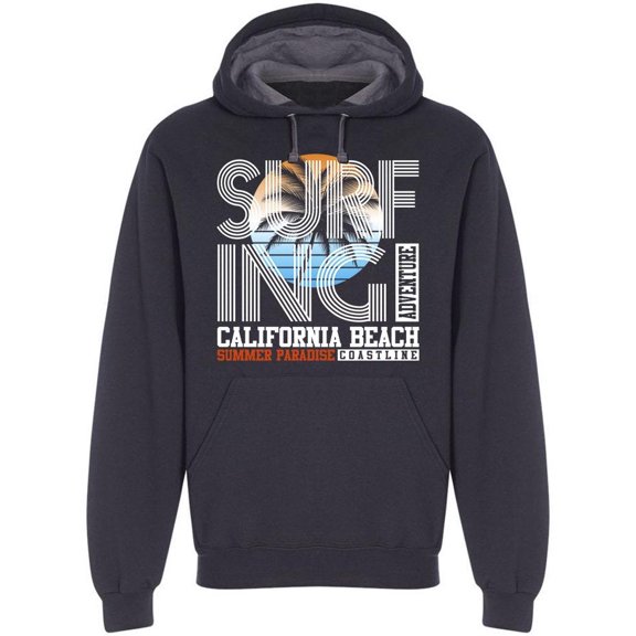 California Summer Adventure Hoodie Men -Image by Shutterstock, Male x-Large