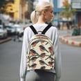 thumbnail image 7 of Quilted Backpack Fashion Backpack 10.23*5.11*12.59 Inch Women's Fashion Backpack Picnic Shopping Travel Out Sports backpack Black Magpie, 7 of 7