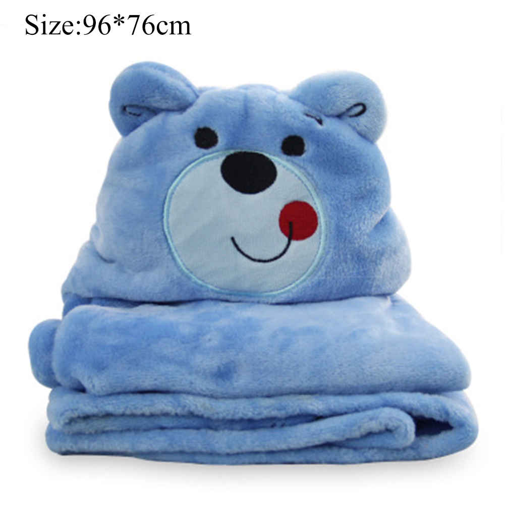 Kids Plush Animal Blanket Children Hooded Huggable Critter Blankets Perfect for Boys or Girls