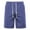 Dark Blue, variant on Hfyihgf Men's Linen Shorts Casual Solid Color Lightweight Elastic Waist Drawstring Summer Workout Beach Shorts with Pockets(Black,L)
