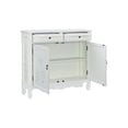 thumbnail image 2 of Pemberly Row Traditional Wood Two Door Hand Painted Cabinet Console in White, 2 of 15