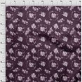 thumbnail image 3 of oneOone Velvet Purple Fabric Florals Sewing Craft Projects Fabric Prints By Yard 58 Inch Wide, 3 of 5