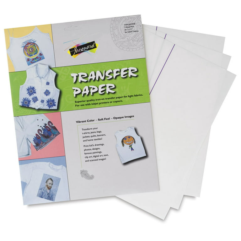 Jacquard Color-On or Print-On Iron Transfer Paper – mcgpaper