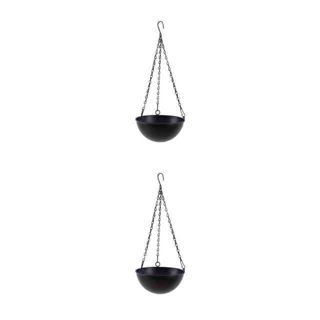 Wweixi Weather-resistant Hanging Planter For Easy And Stylish Garden Maintenance black S 2Set