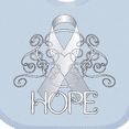 thumbnail image 4 of Inktastic Hope- Lung Cancer Awareness Boys or Girls Baby Bib, 4 of 4