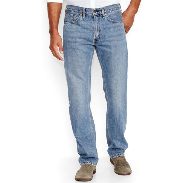 Levi's 505 Regular Fit Jeans para Hombre, Azul, 40W x 30L