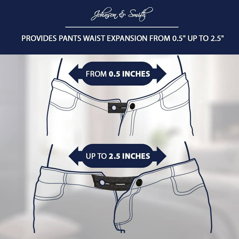 WILLBOND 6 Packs Maternity Pants Extender Adjustable Waist Extenders  Pregnancy Waistband Extender Elastic Pregnancy Trouser, Approx. 20.5 x 17.5  cm/