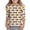 White, variant on Toddler Girls Summer Cute Tops Carniva 3/4 Sleeve Print Loose Fit Round Neck Top Shirt Size 3-4T , White