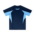 thumbnail image 2 of KKBOTIVE T-Shirt for Mens Solid Color Round Neck Athletic Tees Gym Workout Sweatshirt Soft Cozy Top for Mens Fashion Summer Clothing, Blue Size: XL, 2 of 4