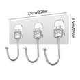 thumbnail image 3 of Boovnll Kitchen Organizers and Storage, Hooks Behind Door Hanger Clothes Towel Kitchen Transparent Punch- Hook, Kitchen Rack, Organization and Storage, 3 of 3