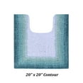 thumbnail image 5 of Better Trends 20" x 20" U-Shape Toilet Rug 100% Cotton Non Slip Tufted Contour Bath Mat, Water Absorbent Bathroom Rug, (Turquoise) Torrent Collection, 5 of 6