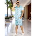 thumbnail image 2 of Conjunto Hombre Verano Camisa y Short a Juego Alberca Playa y Calor, 2 of 5