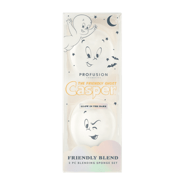 Profusion Cosmetics Casper The Friendly Ghost  Blissed out Blend Glow In The Dark 2 PC Blending Sponge Set