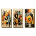 thumbnail image 2 of Designart "Vintage Vinyl Records II" Music Framed Wall Art Set Of 3 - Multi-Color Vinyl Records Frame Gallery Wall Set For Home Decor, 2 of 6