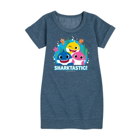 Baby Shark – Sharktastic – Toddler And Youth Girls Fleece Dress