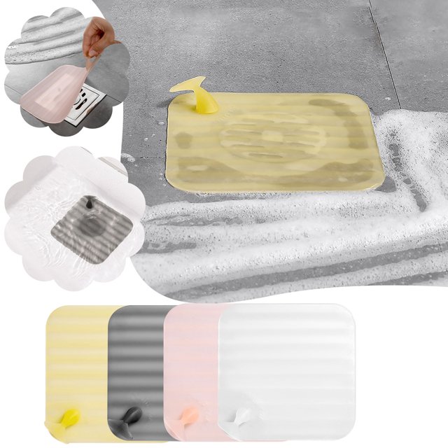 Cubierta universal de silicona para el desagüe del suelo - Tapón de alcantarillado en el baño a prueba de olores para la seguridad y la higiene del hogar
