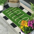 thumbnail image 4 of Green Hello Sunshine Summer Decorative Doormat, Seasonal Spring Holiday Low-Profile Floor Mat Switch Mat for Indoor Outdoor 17 x 29 Inch, 4 of 6