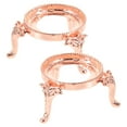 thumbnail image 1 of BRIGHTFUFU 2 Pcs Crystal Sphere Display Stands Metal Rose Gold Decoration Office Workers Living Room Table, 1 of 7