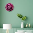 thumbnail image 4 of 12 Inch Wall Clock Battery Operated Silent Clock Decorative for Office, Kitchen, Outdoor, Living Room，Rose with Drops of Water Close-Up Beautiful Drawing, 4 of 5