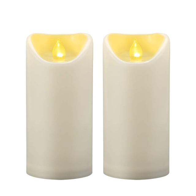 Velas LED sin llama CANDLE IDEA, impermeables, 3 x 6 pulgadas