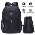 thumbnail image 3 of Mochila para hombre, impermeable, para deporte, trabajo, ocio, escuela, mochila negra, 3 of 5