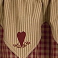 thumbnail image 3 of Park Designs Red Sturbridge Heart Embroidered Point Valance, 3 of 6