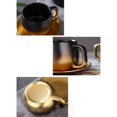 thumbnail image 3 of Taza de café de lujo ligera, tazas de cerámica de té de la tarde for el hogar, mate, Retro, de lujo, exquisitas, 3 of 8