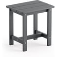 thumbnail image 1 of Table d'Appoint Extérieur, Petite Table Extérieure en HDPE, Petite Table Résistante aux Intempéries pour Patio, Terrasse, Véranda, Gris Foncé, Usage Intérieur/extérieur, 1 of 14