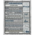 thumbnail image 1 of LHSHID ersonalized Grandson Name Blanket from Grandma Grandpa Custom Boy Name Gift Super Soft Lightweight Lions Throws Summer Travel Blankets Birthday Present Decor Bed Sofa, 1 of 9