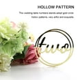 thumbnail image 2 of ZheElen Wedding Table Number Tag Acrylic Mirror Holders Household Tables Stands 1Set, 2 of 6